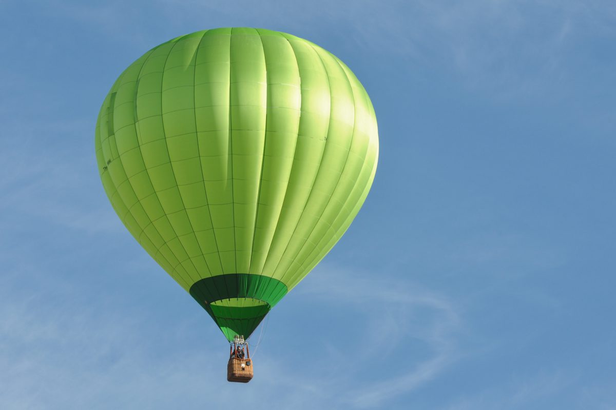 Green,Hot,Air,Balloon