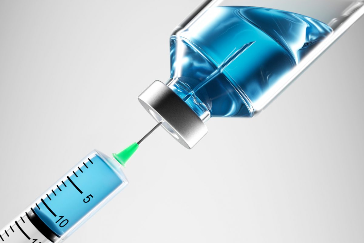Vaccine,And,Syringe,-,3d,Illustration